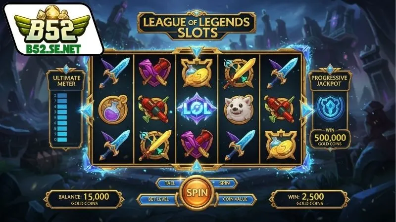 Liên Minh Huyền Thoại B52 – Slot chiến đấu đậm chất LMHT 3 Các tính năng chính trong Liên Minh Huyền Thoại B52