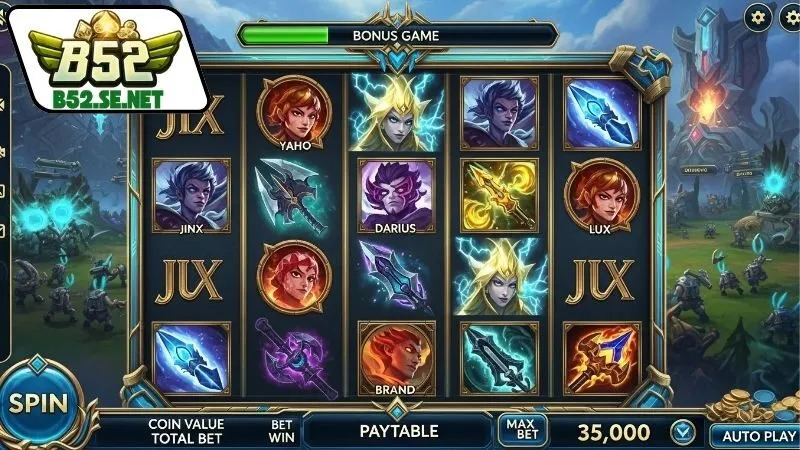 Liên Minh Huyền Thoại B52 – Slot chiến đấu đậm chất LMHT 1 lien-minh-huyen-thoai-b52